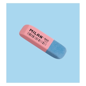 Ластик MILAN 860 прямоугольный скошенный 47*14*7 мм из синтетического каучука для стирания чернил и графита