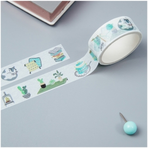 Клейкая лента декоративная MESHU "Cozy", 1,5см*3м