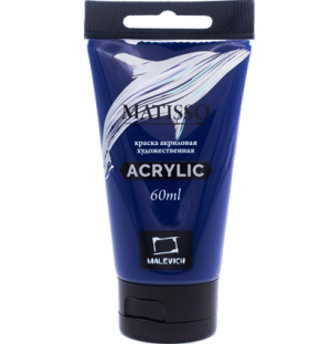 Акриловая краска Малевичъ Matisso, голубая "ФЦ", 60 мл