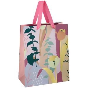 Пакет подарочный 26*32*12см MESHU "Spring flowers", отд. фольгой, матовая ламинация