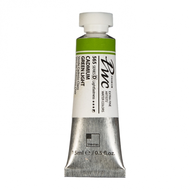 Краска акварельная SH PWC туба 15мл №565 (D) Кадмий зеленый светлый,
