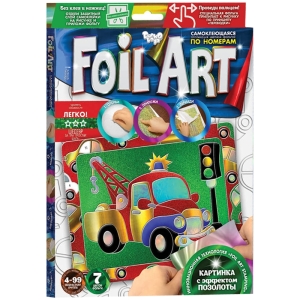 Аппликация цветной фольгой Danko toys "Кран"