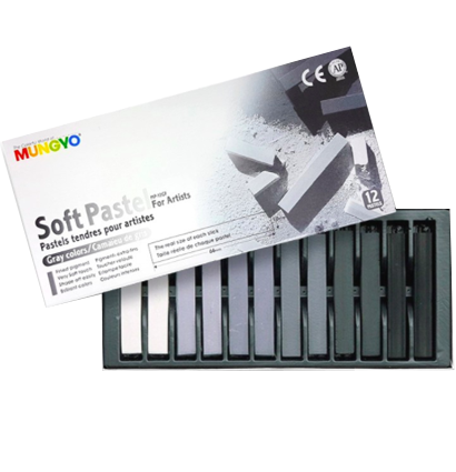 Пастель Mungyo Artists Soft Pastel сухая квадратная 12 цветов (серые) купить в художественном магазине ArtCraft.Space с доставкой по всему миру