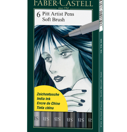 Набор брашпенов с особо мягкой кистью Faber-Castell Pitt Artist Pen Soft Brush 6 цветов купить в магазине товаров для рисования ArtCraft.Space с доставкой по РФ и СНГ Набор брашпенов с особо мягкой кистью Faber-Castell Pitt Artist Pen Soft Brush 6 цветов купить в магазине товаров для рисования ArtCraft.Space с доставкой по РФ и СНГ