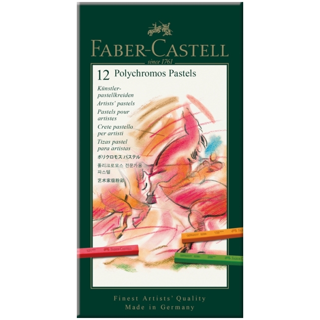 Пастель художественная Faber-Castell "Polychromos" 12цв., картон. упак. Пастель художественная Faber-Castell "Polychromos" 12цв., картон. упак.