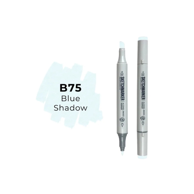 Маркер SKETCHMARKER двухсторонний на спирт.основе цв.B75 Синяя тень