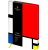 Ежедневник недатир. A5, 136л., кожзам, Greenwich Line "Utility. Mondrian", тон. блок, цв. срез