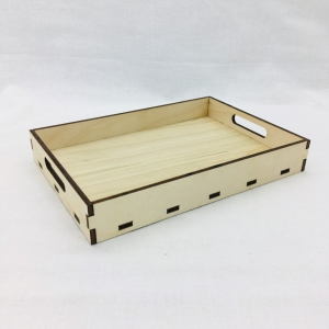 Заготовка для декорирования поднос деревянный 14х20х3см,