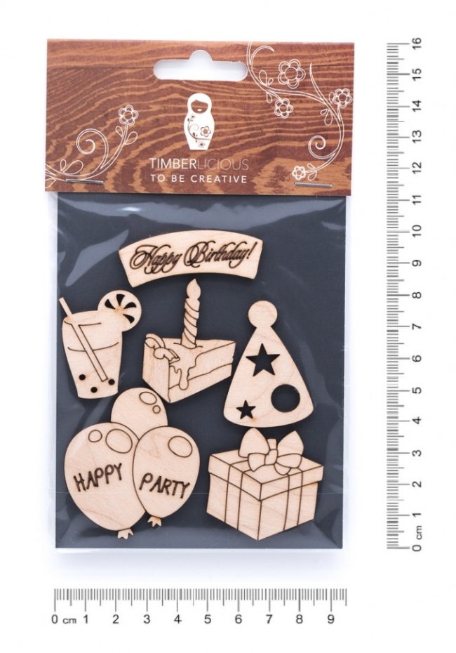 Набор заготовок для декорирования Celebrations4 фанера 10х14см,