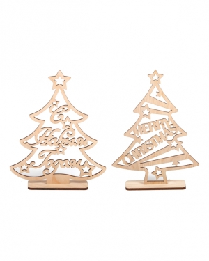 Набор заготовок для декорирования Ёлочки резные 20см,