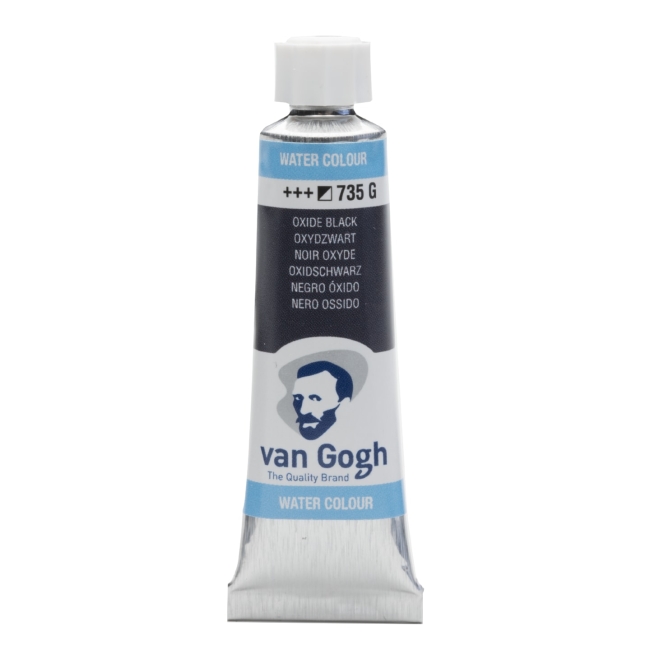 Краска акварельная Van Gogh туба 10мл №735 Черный оксид