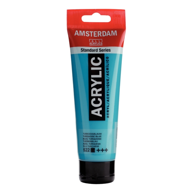 Краска акриловая Amsterdam туба 120мл №522 Синий бирюзовый