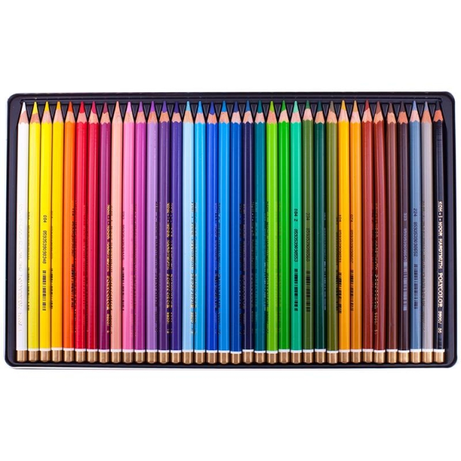 Карандаши цветные Polycolor Koh-I-Noor набор 36 цветов в пенале купить в художественном магазине ArtCraft.Space Карандаши цветные Polycolor Koh-I-Noor набор 36 цветов в пенале купить в художественном магазине ArtCraft.Space