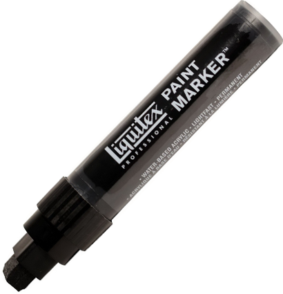 Маркер акриловый Liquitex Paint Marker широкий 15 мм 337 чёрный карбон купить в магазине маркеров ArtCraft.Space