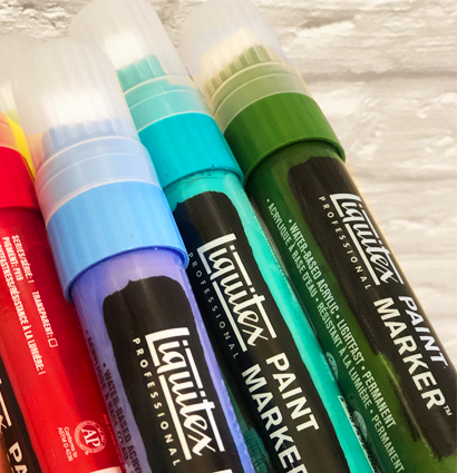 Маркер акриловый Liquitex Paint Marker широкий 15 мм 337 чёрный карбон купить в магазине маркеров ArtCraft.Space