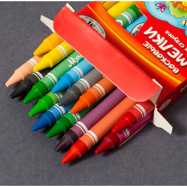 Мелки восковые Гамма "Мультики"круглые 18 цветов купить  в художественном магазине ArtCraft.Space с доставкой