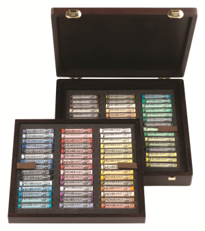 Набор пастели Rembrandt Профессиональный 90цв деревянный короб (ландшафт),