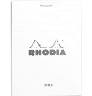 Блокнот Rhodia Basics А4 микроперфорация линейка 70л мягкая обложка белый