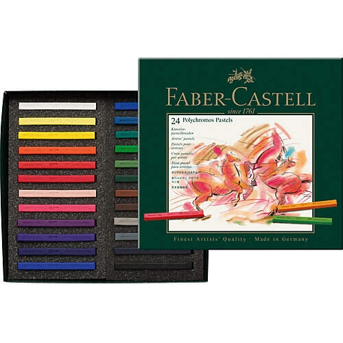 Пастель сухая художественная Polychromos Faber-Castell 24 цвета в картонной упаковке купить в художественном магазине ArtCraft.Space с доставкой по РФ и СНГ