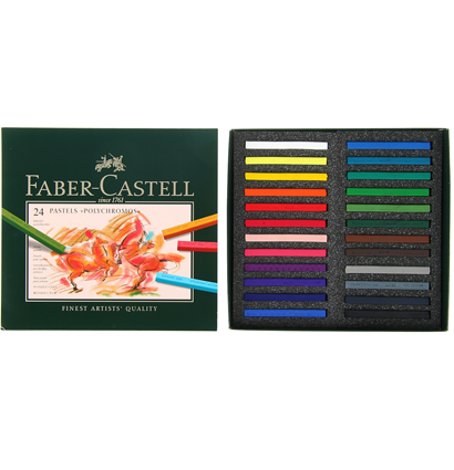 Пастель сухая художественная Polychromos Faber-Castell 24 цвета в картонной упаковке купить в художественном магазине ArtCraft.Space с доставкой по РФ и СНГ Пастель сухая художественная Polychromos Faber-Castell 24 цвета в картонной упаковке купить в художественном магазине ArtCraft.Space с доставкой по РФ и СНГ