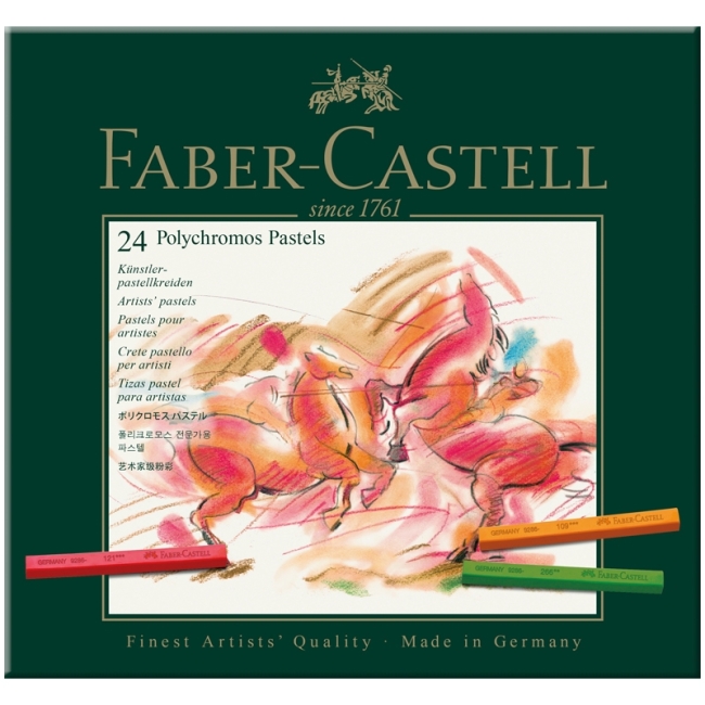 Пастель художественная Faber-Castell "Polychromos" 24цв., картон. упак. Пастель художественная Faber-Castell "Polychromos" 24цв., картон. упак.