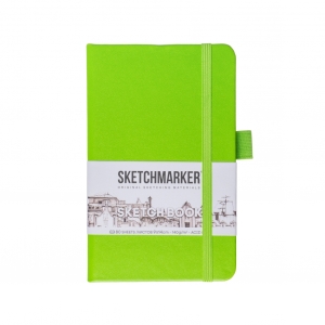 Блокнот для зарисовок Sketchmarker 140г/кв.м 9*14см 80л твердая обложка Зеленый луг Блокнот для зарисовок Sketchmarker 140г/кв.м 9*14см 80л твердая обложка Зеленый луг