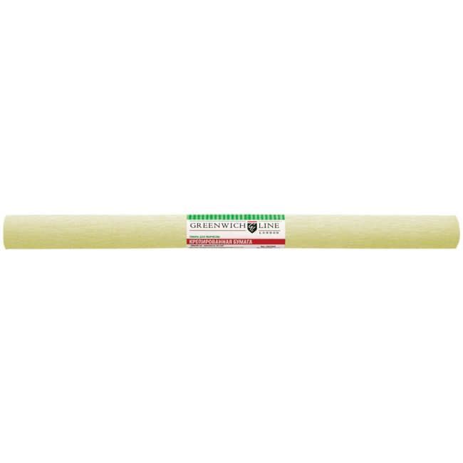 Бумага крепированная Greenwich Line, 50*250см, 32г/м2, шампань, в рулоне