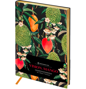 Записная книжка А5 80л. ЛАЙТ, кожзам, Greenwich Line "Vision. Mango", тон. блок, золотой срез