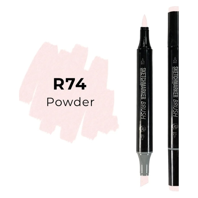 Маркер SKETCHMARKER Brush двухсторонний на спирт.основе цв.R74 Пудра