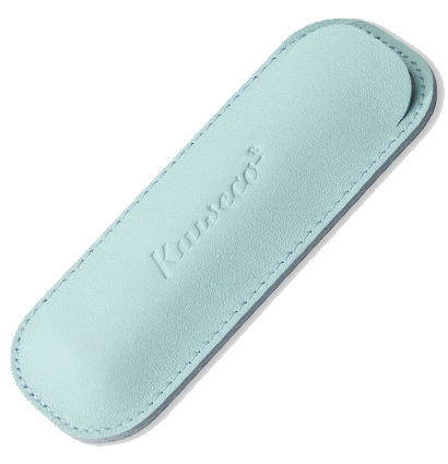 Чехол для ручек KAWECO ECO кожаный для 2 ручек Sport бирюзовый,