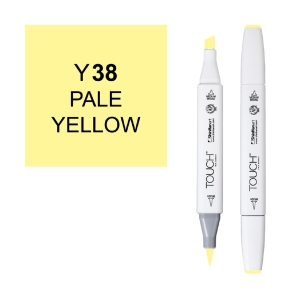 Маркер двухсторонний спиртовой TOUCH TWIN BRUSH Y38 Желтый бледный Маркер двухсторонний спиртовой TOUCH TWIN BRUSH Y38 Желтый бледный