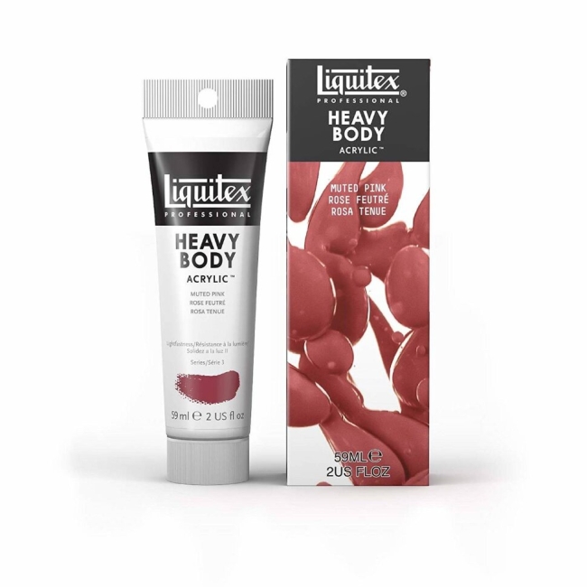 Краска акриловая LIQUITEX Heavy Body туба 59мл №504 розовый приглушенный,