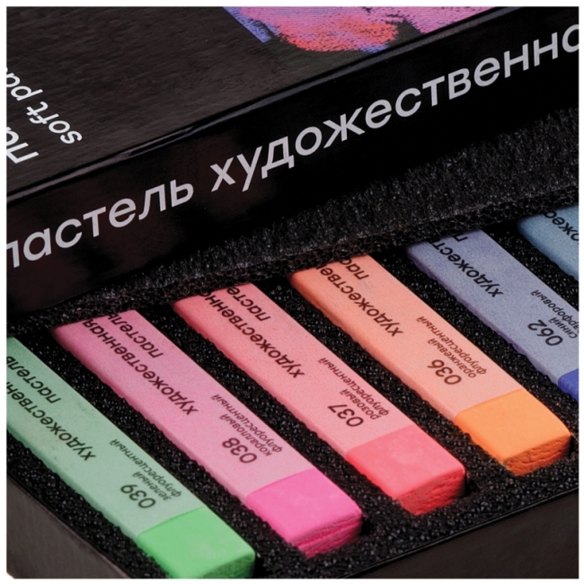 Пастель художественная Гамма "Старый мастер. Яркие цвета", 12 цветов, картон. упак.