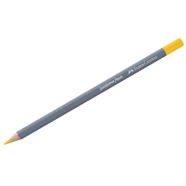 Карандаш акварельный художественный Faber-Castell "Goldfaber Aqua", цвет 107 кадмий желтый
