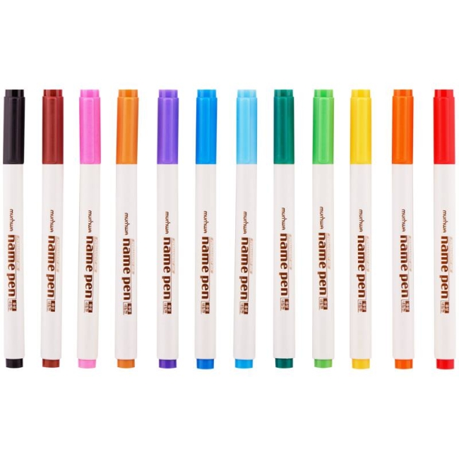 Набор перманентных маркеров MunHwa  12 цветов с пулевидным пером 1 мм купить в магазине маркеров ArtCraft.Space с доставкой Набор перманентных маркеров MunHwa  12 цветов с пулевидным пером 1 мм купить в магазине маркеров ArtCraft.Space с доставкой