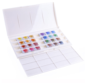 Акварель ЗХК "Санкт-Петербург", художественная, 24 цвета, пластик