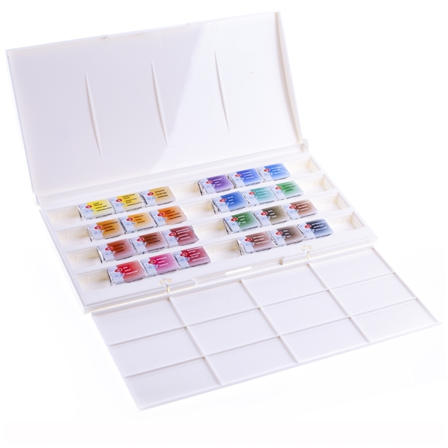 Акварель ЗХК "Санкт-Петербург", художественная, 24 цвета, пластик