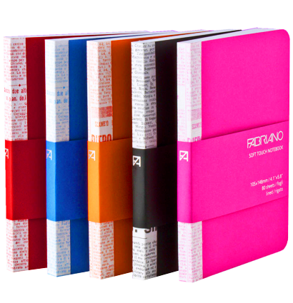 Блокнот для записей Fabriano Soft Touch Notebook линованный А5 / 80 листов / 90 гм купить в художественном магазине ArtCraft.Space с доставкой по РФ и СНГ