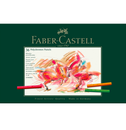 Пастель сухая художественная Polychromos Faber-Castell 36 цветов в картонной упаковке купить в художественном магазине ArtCraft.Space с доставкой по РФ и СНГ