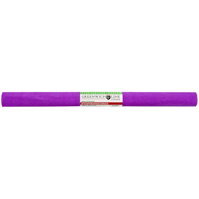 Бумага крепированная Greenwich Line, 50*250см, 32г/м2, ярко-сиреневая, в рулоне