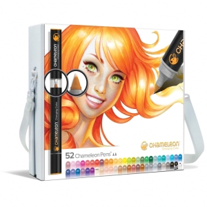 Набор маркеров Chameleon "Delux Max" 52 маркера+сменные наконечники+пинцет