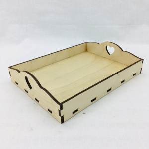 Заготовка для декорирования поднос деревянный 15х20х4,6см,