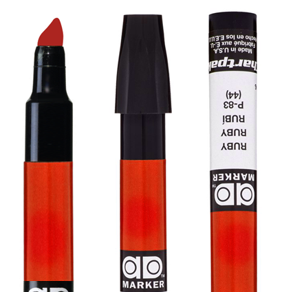 Купить набор профессиональных маркеров для рисования и скетчинга Chartpak AD Markers 12 Pastels в пастельных тонах в интернет-магазине товаров для скетчинга и рисования ArtCraft.Space