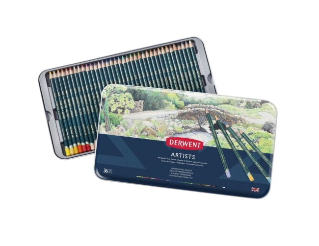 Набор цветных карандашей Artists 36 цветов в металлической упаковке купить в художественном магазине ArtCraft.Space с доставкой по всему миру