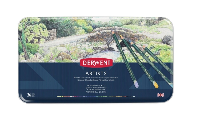 Набор цветных карандашей Artists 36 цветов в металлической упаковке купить в художественном магазине ArtCraft.Space с доставкой по всему миру