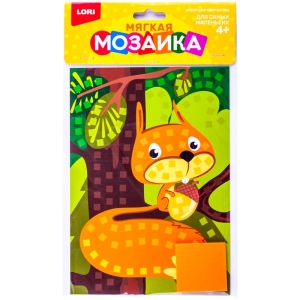 Аппликация из мягкого пластика Lori "Белочка", 14,8*21см, европодвес Аппликация из мягкого пластика Lori "Белочка", 14,8*21см, европодвес