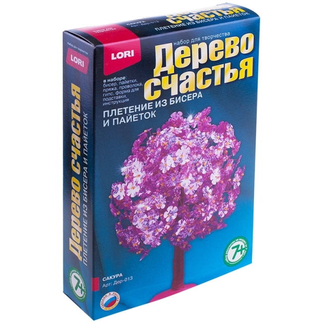 Набор для плетения из бисера и пайеток - Дерево счастья Lori "Сакура"