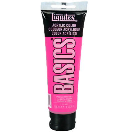 Краска акриловая Liquitex Basics №500 маджента средняя 118 мл купить в художественном магазине ArtCraft.Space с доставкой по всему миру