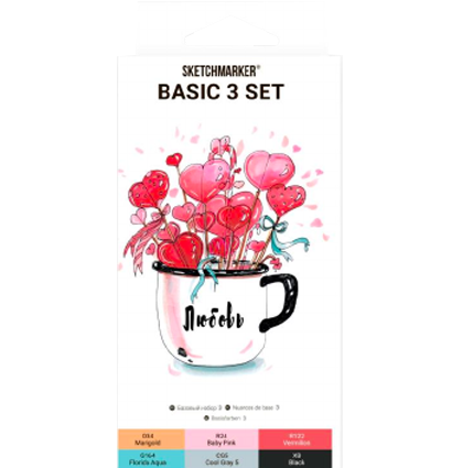 Набор маркеров для скетчей Скетчмаркер / Sketchmarker 6 цветов Basic 3 купить в магазине ArtCraft.Space с доставкой по всему миру