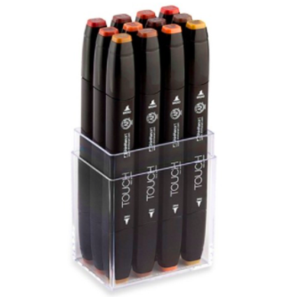 Пенал-кейс для маркеров Touch Brush / Twin ShinHan Art белый на 12 штук прозрачный купить в художественном магазине ArtCraft.Space с доставкой по РФ и СНГ